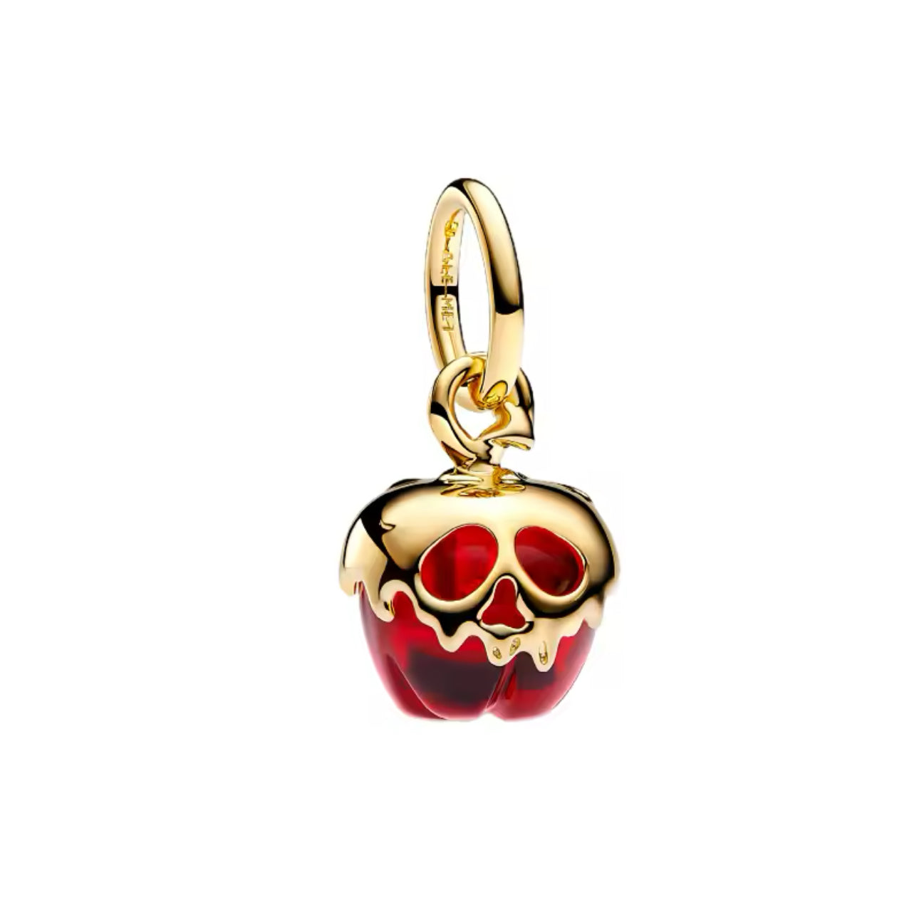 Manzana envenenada baño en oro 18k - Charm Pandora Colección Disney