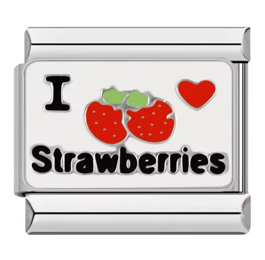 I love Strawberries - Charm Italiano