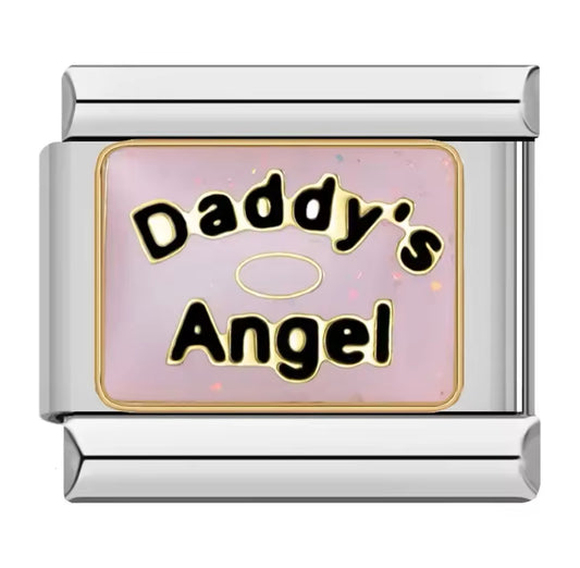 Daddy’s  Angel - Charm Italiano