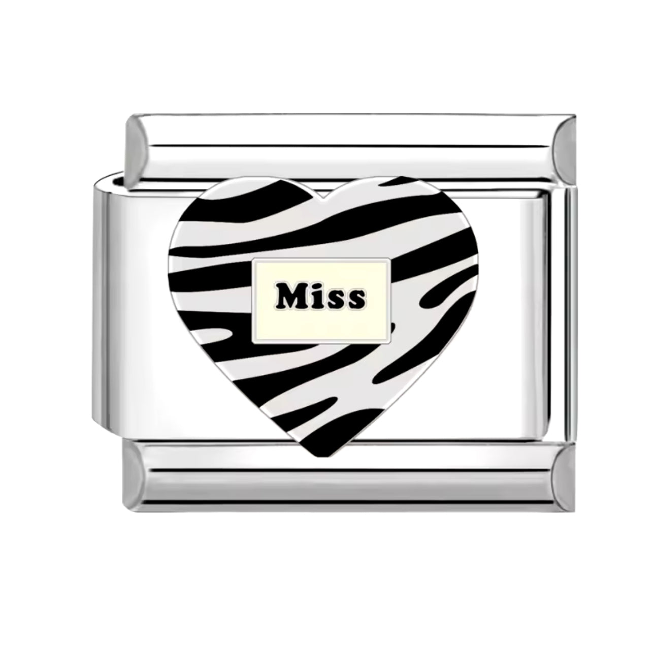 Corazon azebrado Miss - Charm Italiano