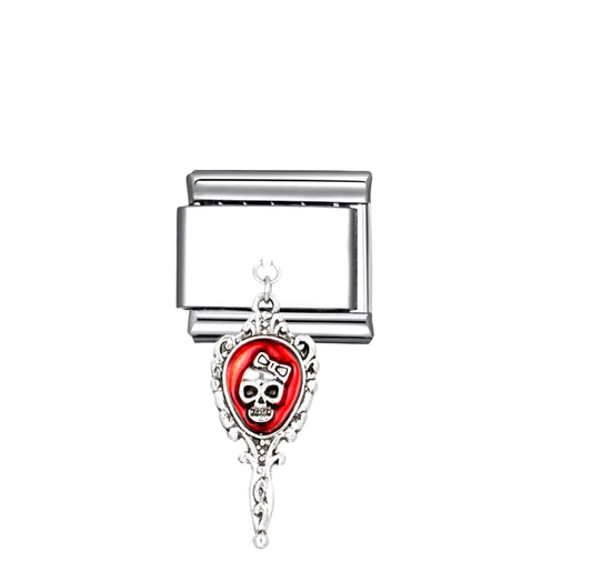 Peine con calavera con lazo - Charm Italiano